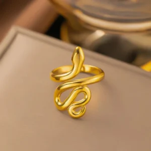 Adjustable Snake Chain Ring