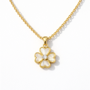 Jewels by Sapphire Anti Tarnish Clover Necklace for Women